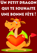 Un dragon attend sa maman ch&eacute;rie